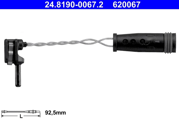 Warning Contact, brake pad wear