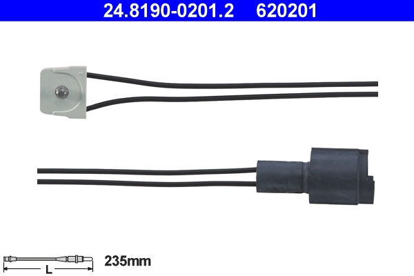 Warning Contact, brake pad wear