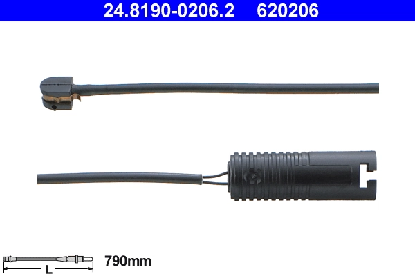 Warning Contact, brake pad wear