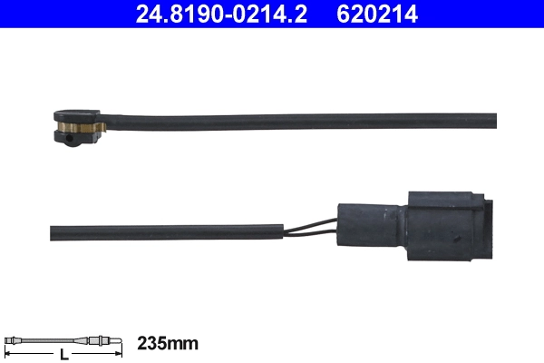Warning Contact, brake pad wear