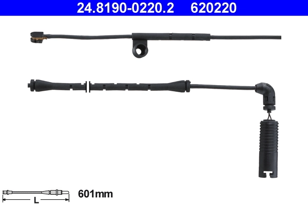 Warning Contact, brake pad wear