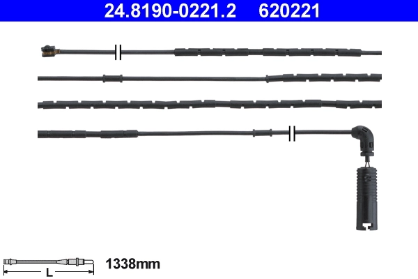Warning Contact, brake pad wear