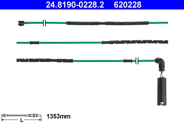 Warning Contact, brake pad wear