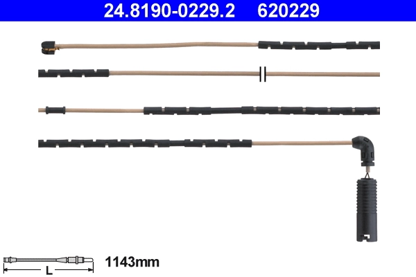 Warning Contact, brake pad wear