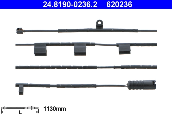 Warning Contact, brake pad wear