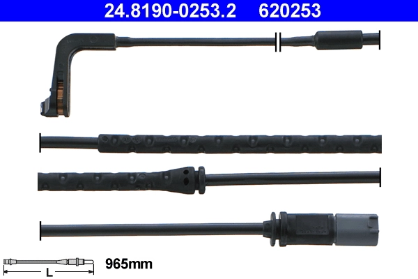 Warning Contact, brake pad wear
