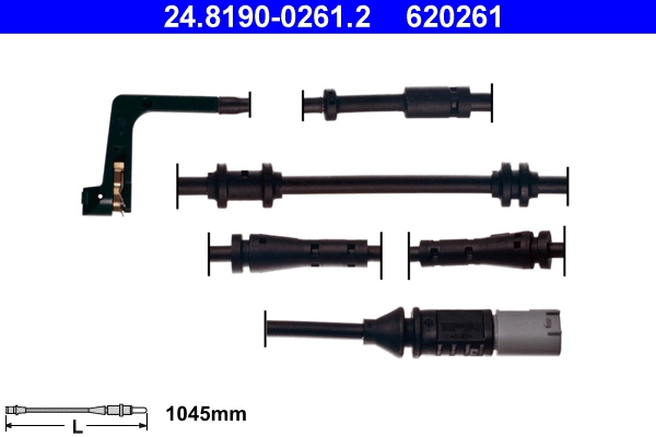 Warning Contact, brake pad wear