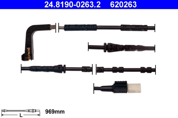Warning Contact, brake pad wear