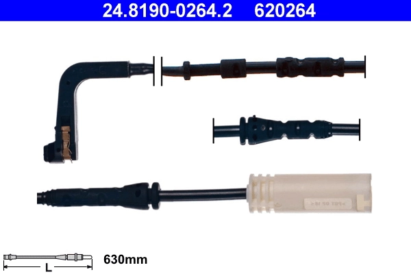 Warning Contact, brake pad wear
