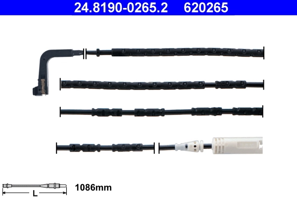Warning Contact, brake pad wear