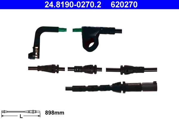 Warning Contact, brake pad wear