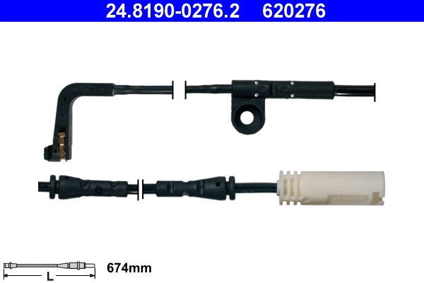 Warning Contact, brake pad wear