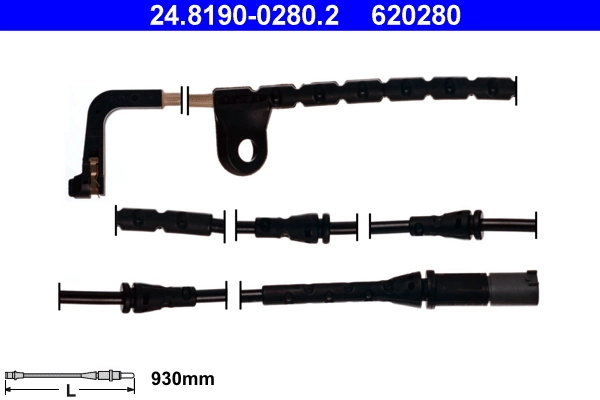 Warning Contact, brake pad wear