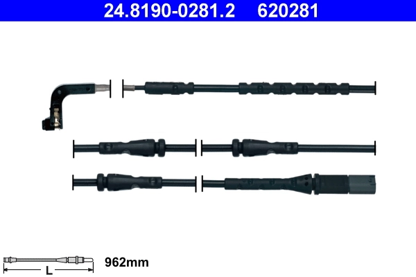 Warning Contact, brake pad wear
