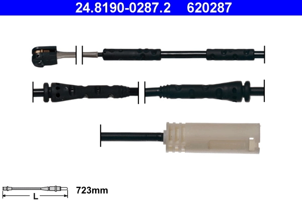 Warning Contact, brake pad wear