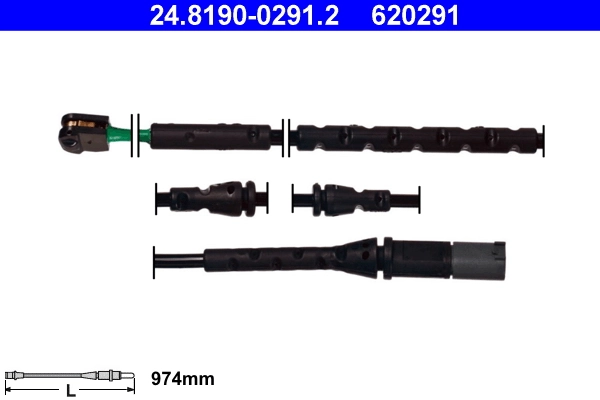 Warning Contact, brake pad wear