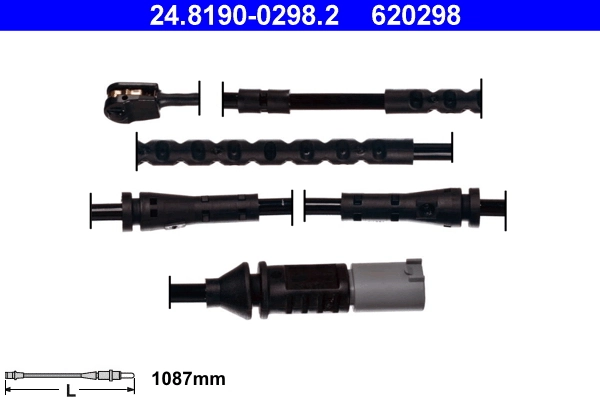 Warning Contact, brake pad wear