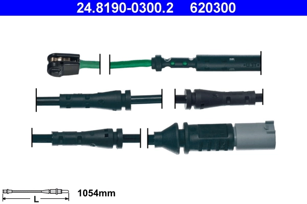 Warning Contact, brake pad wear