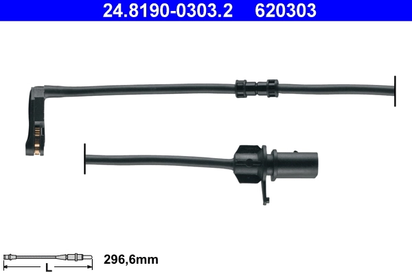 Warning Contact, brake pad wear