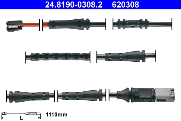 Warning Contact, brake pad wear