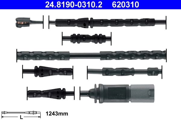 Warning Contact, brake pad wear