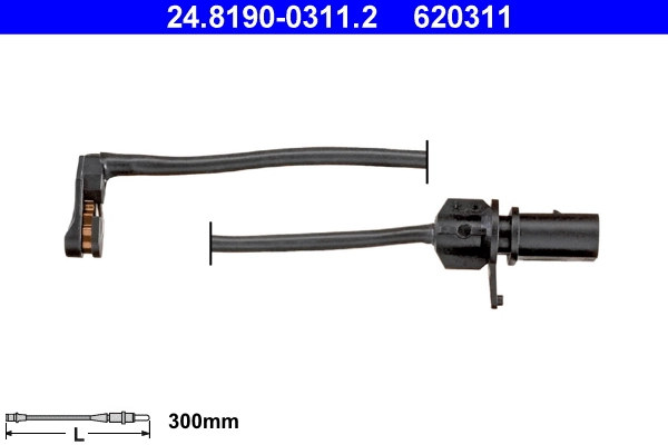 Warning Contact, brake pad wear