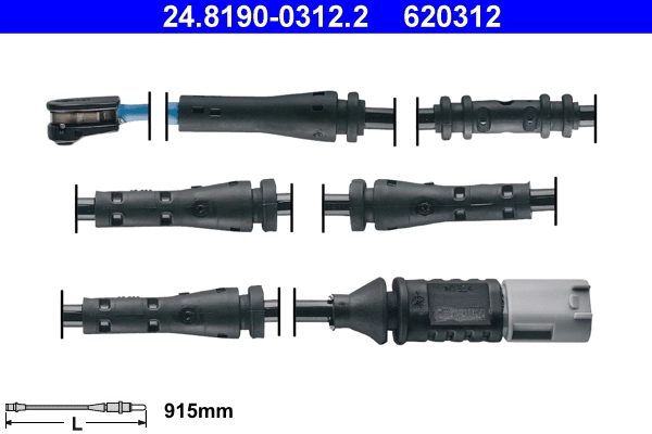Warning Contact, brake pad wear
