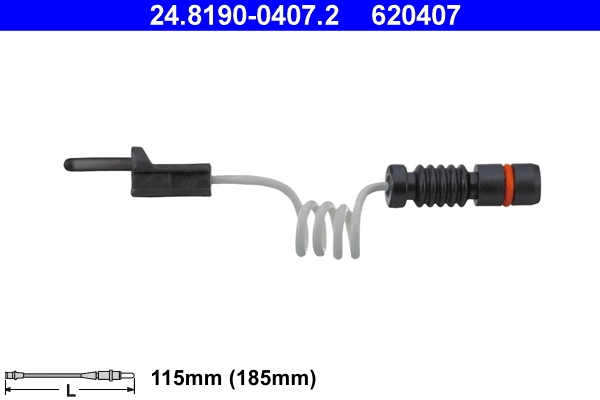 Warning Contact, brake pad wear