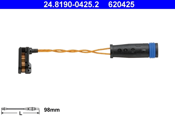 Warning Contact, brake pad wear