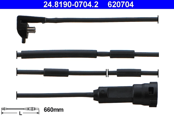 Warning Contact, brake pad wear