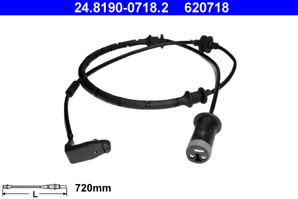Warning Contact, brake pad wear