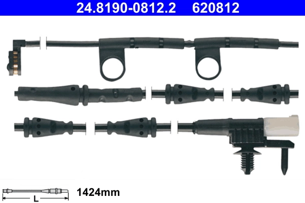 Warning Contact, brake pad wear
