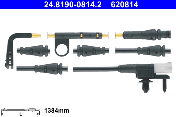Warning Contact, brake pad wear