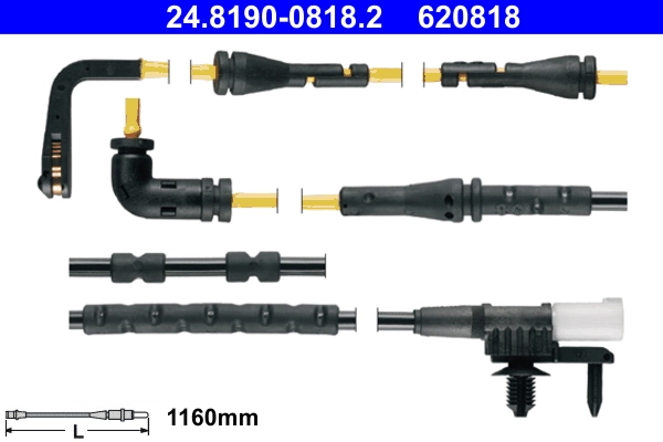 Warning Contact, brake pad wear