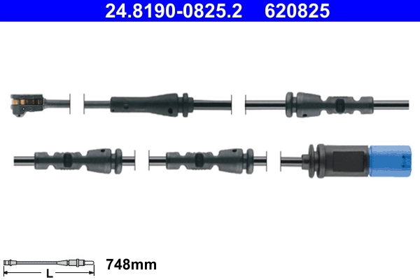 Warning Contact, brake pad wear
