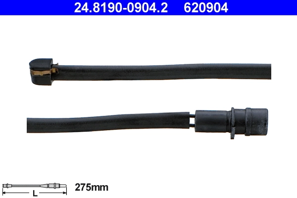 Warning Contact, brake pad wear