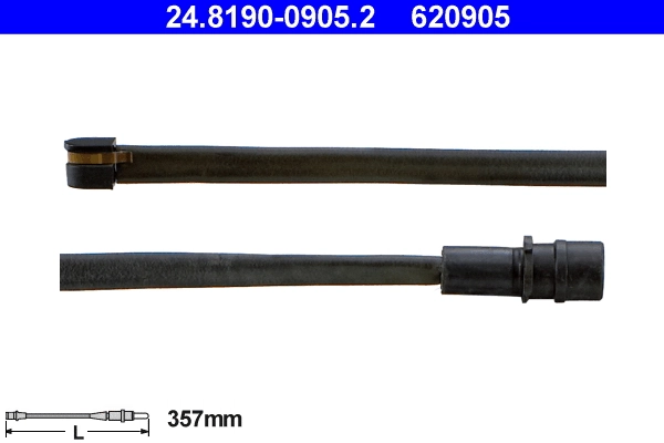 Warning Contact, brake pad wear
