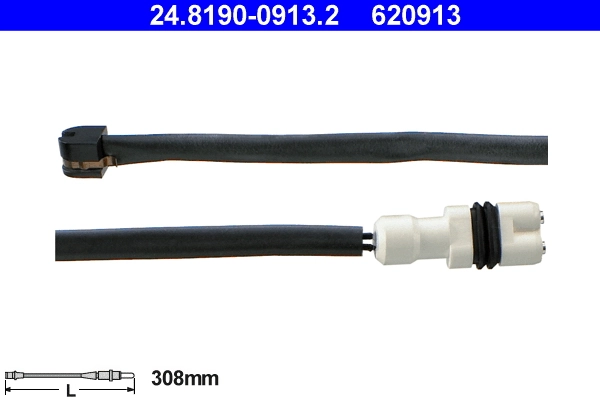 Warning Contact, brake pad wear