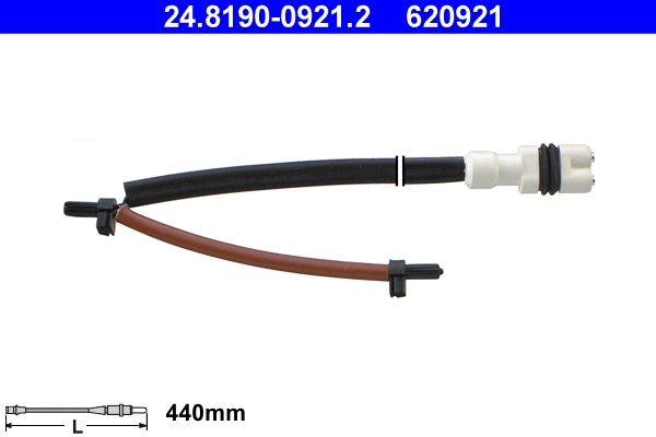 Warning Contact, brake pad wear