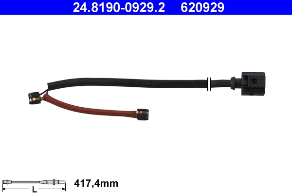 Warning Contact, brake pad wear