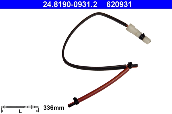 Warning Contact, brake pad wear