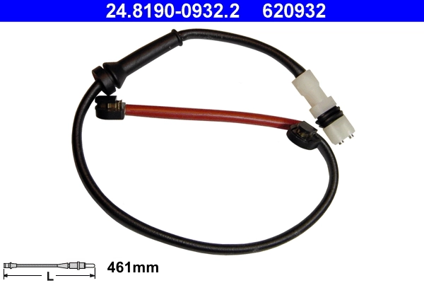 Warning Contact, brake pad wear