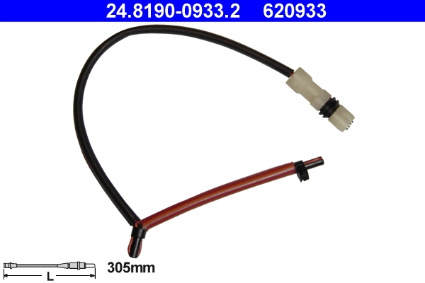Warning Contact, brake pad wear