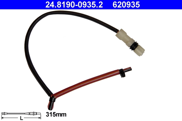 Warning Contact, brake pad wear