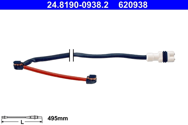 Warning Contact, brake pad wear