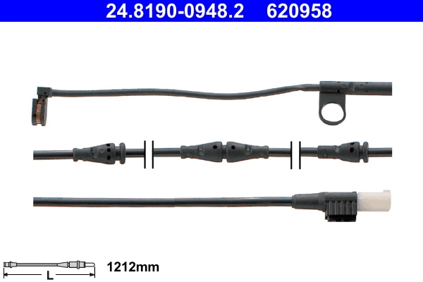 Warning Contact, brake pad wear