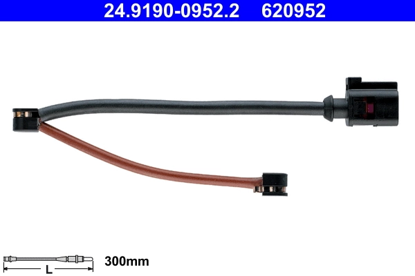 Warning Contact, brake pad wear