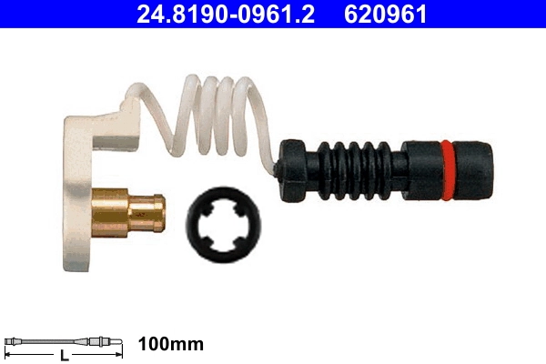 Warning Contact, brake pad wear