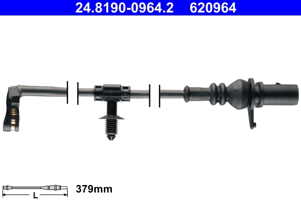 Warning Contact, brake pad wear