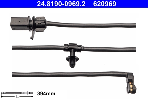 Warning Contact, brake pad wear